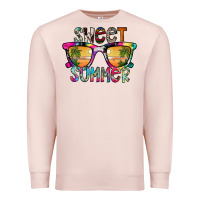 Pale Pink Sweet Summer Premium Sweatshirt - CowhideDigitalArt