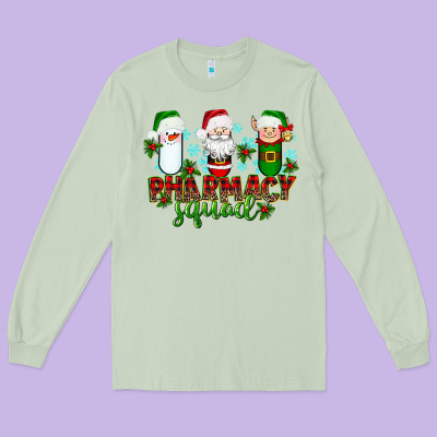 Pharmacy Squad Long Sleeve Tee Designed By Texasbilliewilder