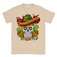 Mushroom sombrero skull Classic Tee - BarkalooDesign