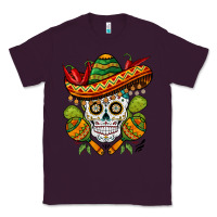 Plum sombrero skull Classic Tee - BarkalooDesign