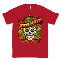 Red sombrero skull Classic Tee - BarkalooDesign