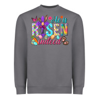 Storm He is risen indeed Happy Easter Day Heavyweight Sweatshirt - HowdyJamesFarm