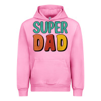 Fuchsia Pink super dad Urban Hoodie - Artiststas