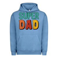Pigment Pebble Blue super dad Urban Hoodie - Artiststas