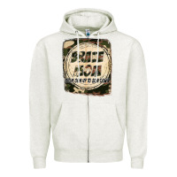 Oatmeal Heather Brave mom from son up to son down Mother's Day Zipper Hoodie - FaDigitalArtStudio