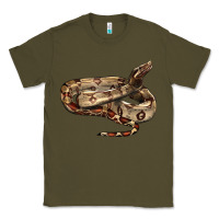 Army Green red tail boa snake Classic Tee - LillyAllenDesigns