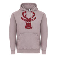 Vintage Zinc Christmas Deer Ugly Vintage Hoodie - Bettercallsaul