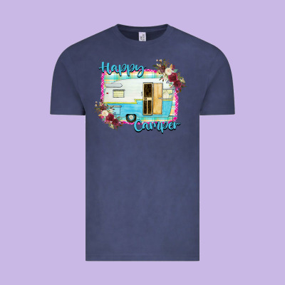 Happy Camper Vintage Tee Designed By Bettercallsaul
