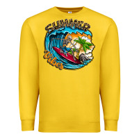 Lemon Summer Vibes Premium Sweatshirt - CowhideDigitalArt