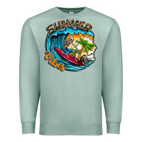 Seafoam Summer Vibes Premium Sweatshirt - CowhideDigitalArt