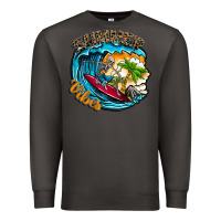 Smoke Summer Vibes Premium Sweatshirt - CowhideDigitalArt