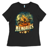 Black camping the best memories Ladies Tee - NancyCooperArtShop