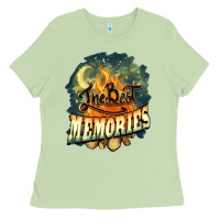 Matcha camping the best memories Ladies Tee - NancyCooperArtShop