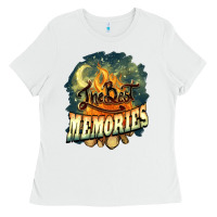 Camping The Best Memories Ladies Tee | Teevron