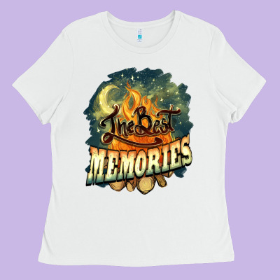 Camping The Best Memories Ladies Tee Designed By Nancycooperartshop