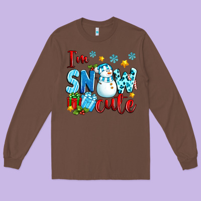 I'm Snow Cute Long Sleeve Tee Designed By Texasbilliewilder