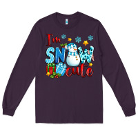 Plum i'm snow cute Long Sleeve Tee - texasbilliewilder