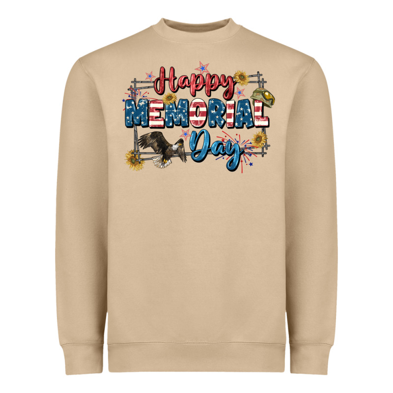Happy Memorial Day 4th Of July Heavyweight Sweatshirt by CowGirlArtShop | Teevron
