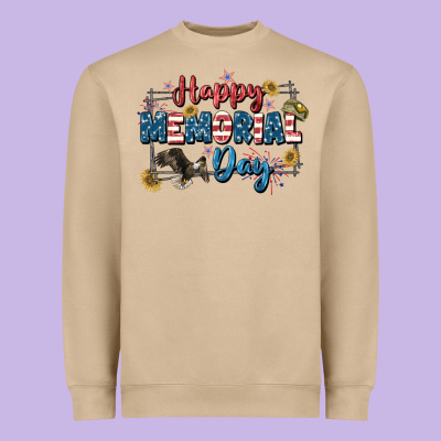 Happy Memorial Day 4th Of July Heavyweight Sweatshirt Designed By Cowgirlartshop