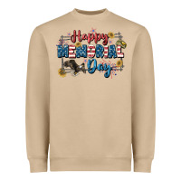 Mushroom Happy memorial day 4th of july Heavyweight Sweatshirt - CowGirlArtShop