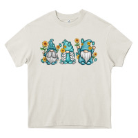 Cream sunflower gnomes Heavy Core Tee - MaliasSmallBusiness