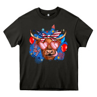 Asphalt western america cow Heavy Core Tee - JahusDesignShop