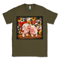 Army Green Christmas pigs tumbler Classic Tee - Jasminsmagicworld