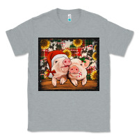 Heather Grey Christmas pigs tumbler Classic Tee - Jasminsmagicworld