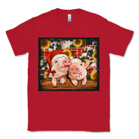 Red Christmas pigs tumbler Classic Tee - Jasminsmagicworld