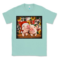 Seafoam Christmas pigs tumbler Classic Tee - Jasminsmagicworld