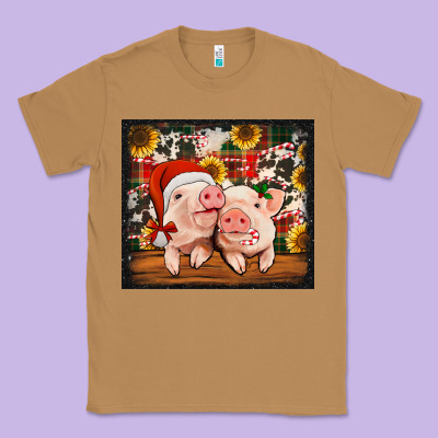Christmas Pigs Tumbler Classic Tee Designed By Jasminsmagicworld