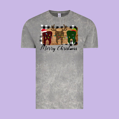 Merry Christmas Teeth Vintage Tee Designed By Bettercallsaul