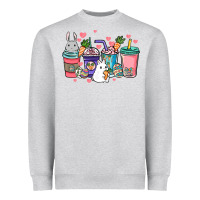 Heather Grey Easter Day coffee drink Heavyweight Sweatshirt - HowdyJamesFarm