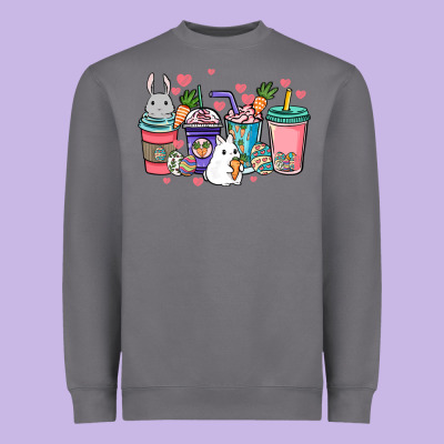 Easter Day Coffee Drink Heavyweight Sweatshirt Designed By Howdyjamesfarm