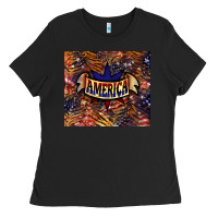 Black tiger america Ladies Tee - NancyCooperArtShop
