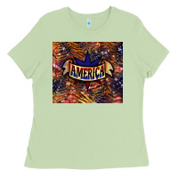 Matcha tiger america Ladies Tee - NancyCooperArtShop