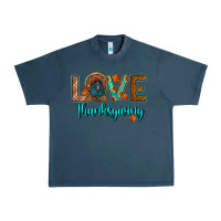 Midnight Navy love thanksgiving turkey Urban Heavy Tee - RanaPortraitStore