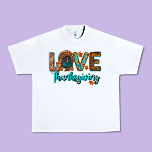 Love Thanksgiving Turkey Urban Heavy Tee Designed By Ranaportraitstore