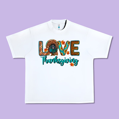 Love Thanksgiving Turkey Urban Heavy Tee Designed By Ranaportraitstore