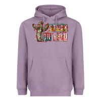 Lavender Stuck on You Heavyweight Hoodie - CowhideDigitalArt