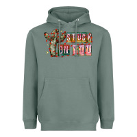Sage Stuck on You Heavyweight Hoodie - CowhideDigitalArt