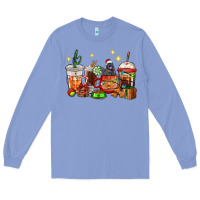Colony Blue Christmas coffee cups with Labrador Long Sleeve Tee - RanaPortraitStore