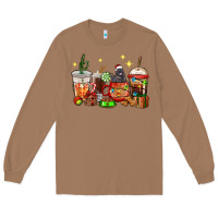 Toasted Coconut Christmas coffee cups with Labrador Long Sleeve Tee - RanaPortraitStore