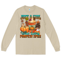 Mushroom Just a girl who loves pumpkin spice Long Sleeve Tee - NancyCooperArtShop