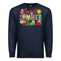 Navy Sweet Summer Time Premium Sweatshirt - CowhideDigitalArt