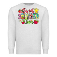 Oatmeal Heather Sweet Summer Time Premium Sweatshirt - CowhideDigitalArt