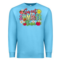 Ocean Blue Sweet Summer Time Premium Sweatshirt - CowhideDigitalArt