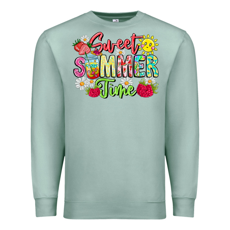 Sweet Summer Time Premium Sweatshirt by CowhideDigitalArt | Teevron