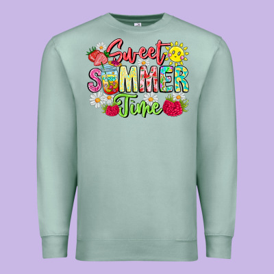 Sweet Summer Time Premium Sweatshirt Designed By Cowhidedigitalart
