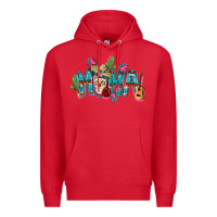 Red Mexican mama Mother's Day Premium Hoodie - FaDigitalArtStudio